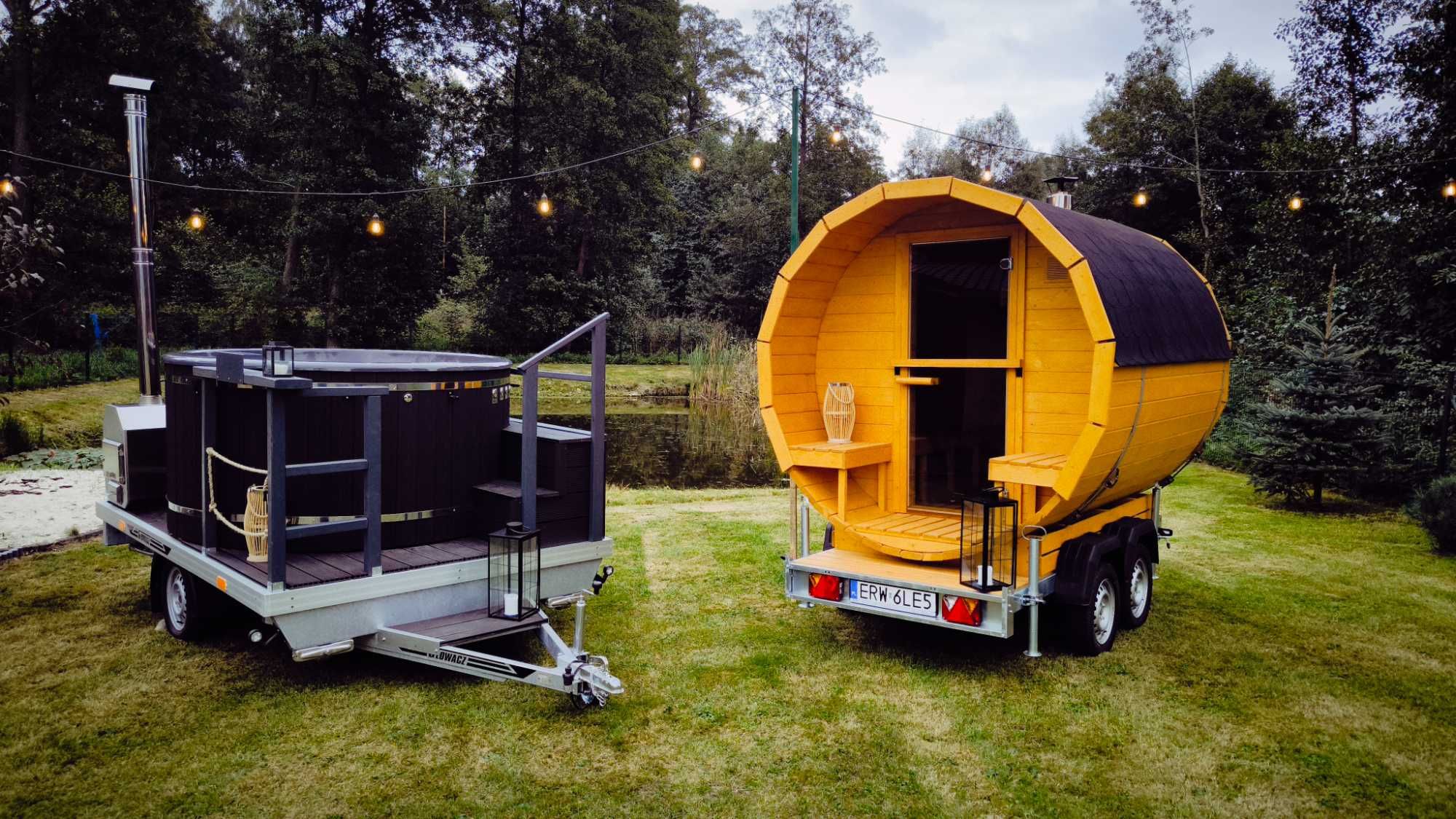 Mobilne SPA mobilna balia bania jacuzzi mobilna sauna wynajem