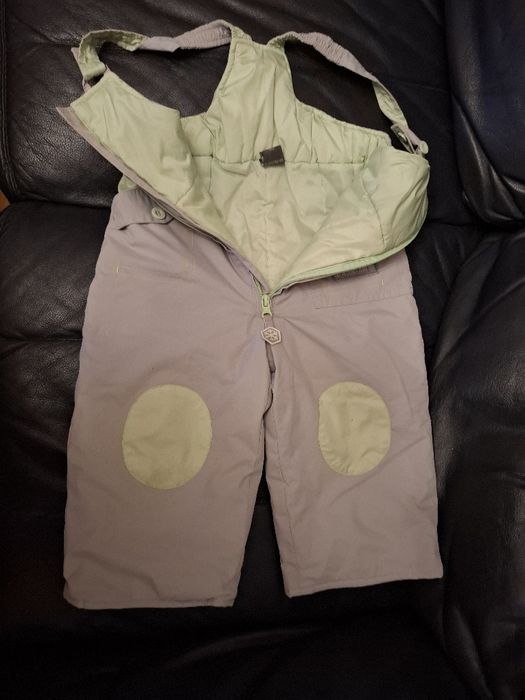 Ocieplane spodnie na szelki Coccodrillo rozmiar 86