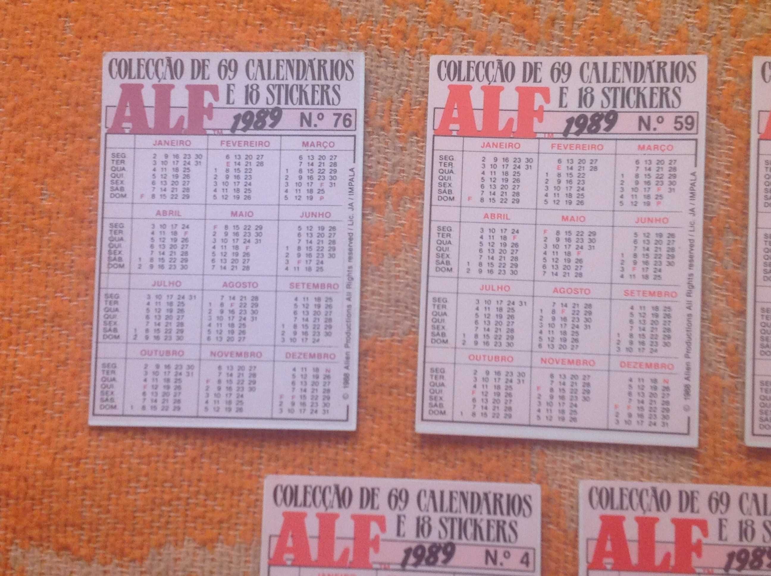 Calendários - Alf - portes incluidos