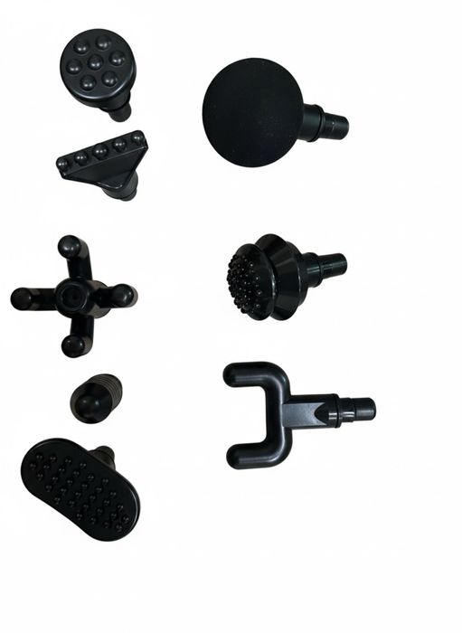 Pistola de Massagem Percussão Profunda - 8 Acessórios, USB, Silenciosa