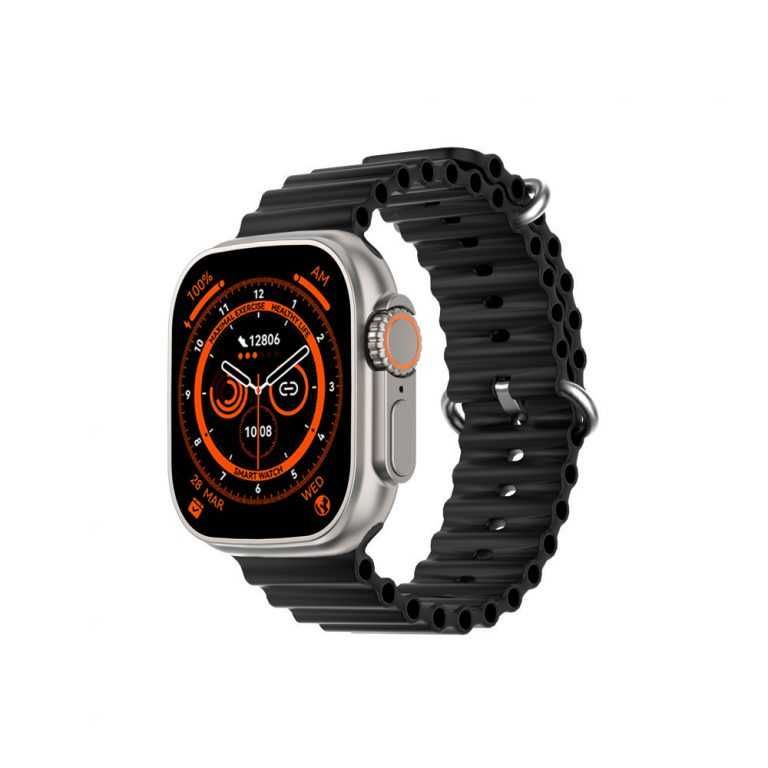 Smartwatch SALAN Męski SN8 Ultra+ Black czarny zegarek