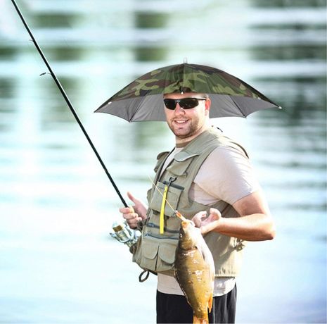 Parasol wedkarski kolor khaki