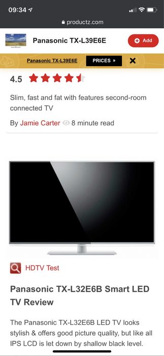 Televisor Panasonic como novo 100cm ( 40”)