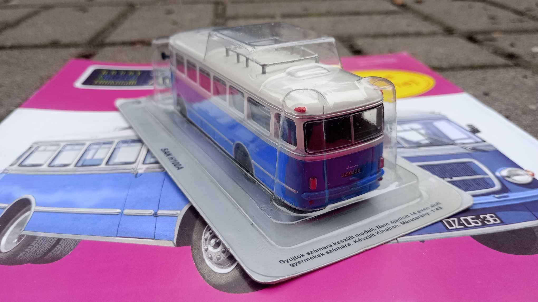 SAN H100A kultowe auta PRL 1/72 model Deagostini specjalne autobusy