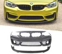 PARA-CHOQUES FRONTAL PARA BMW F32 F33 F36 13-18 LOOK M4 SRA NEVOEIRO + SPOILER LIP