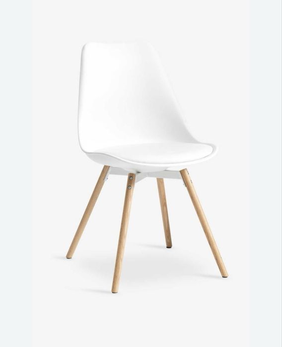 Krzesła Jysk Kastrup białe 2szt.