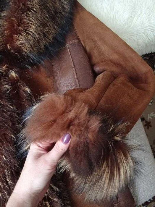 Дублянка жіноча з натуральним хутром