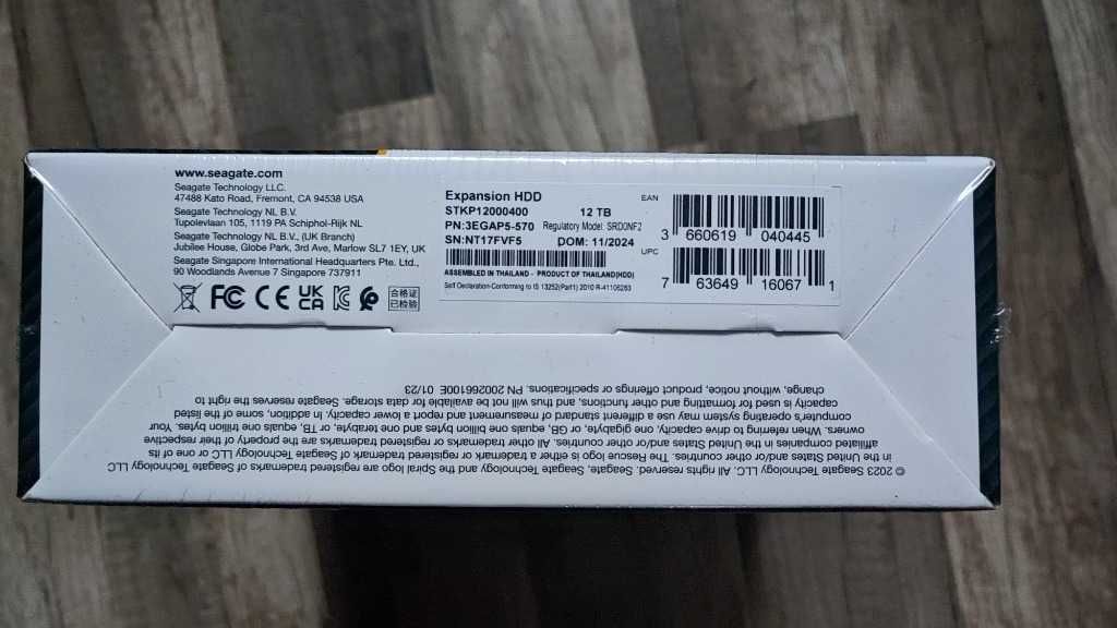 Seagate Expansion Desktop 12TB USB 3.2 Gen. 1 NOWY!!!