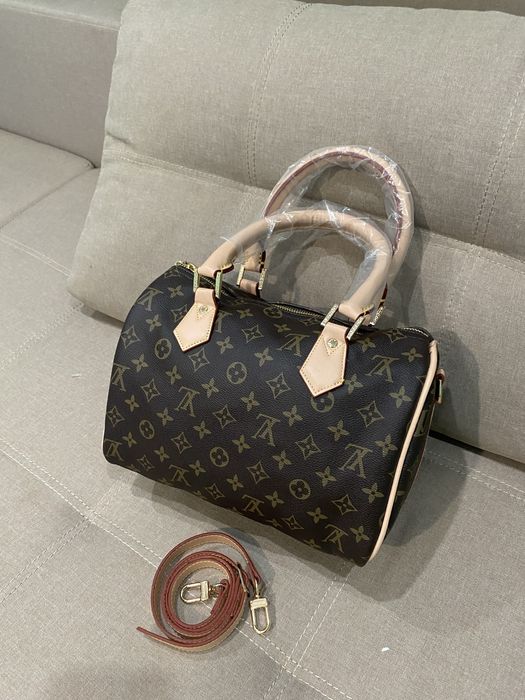 Сумка louis vuitton speedy 30 см коричневий