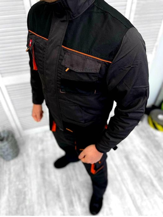 Костюм робочий чоловічий, роба куртка та напівкомбінезон, 56р спецодяг