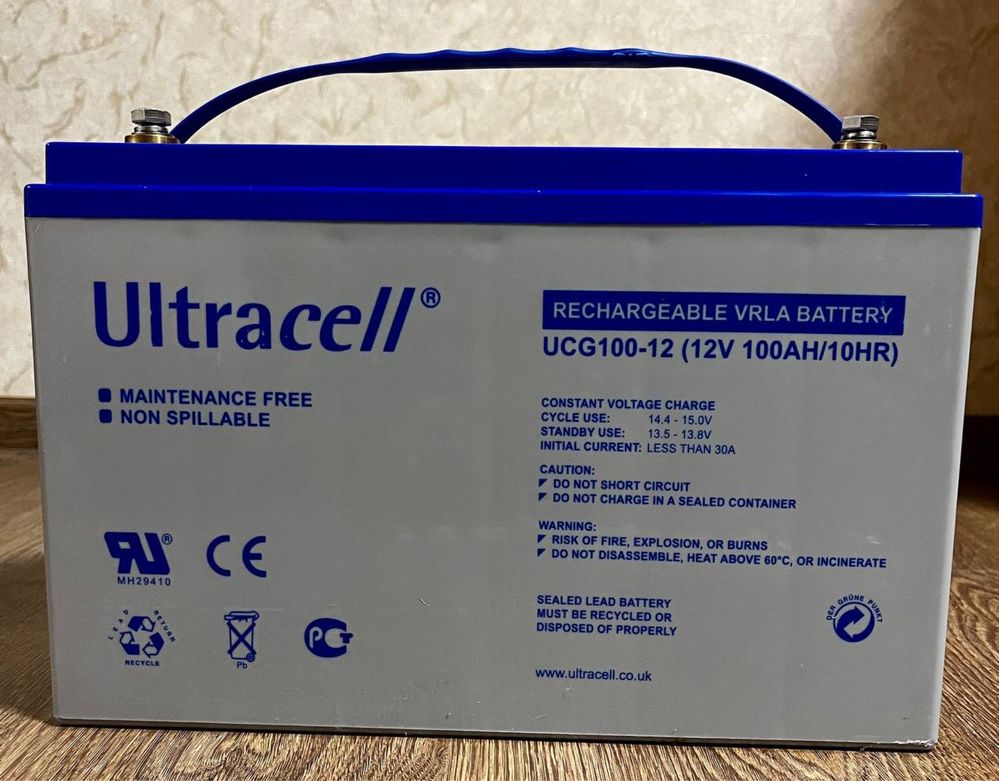 Акумулятор гелієвий Ultracell
