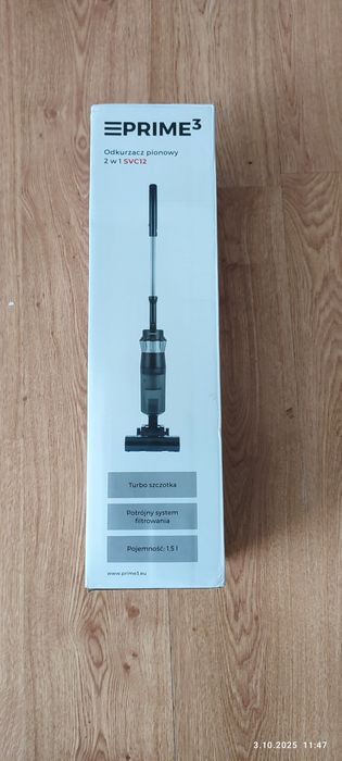 Prime3 Odkurzacz pionowy ręczny bezworkowy czarny