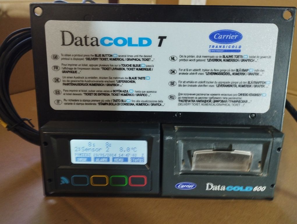 Carrier Data Cold 600 Rejstrator Nowy