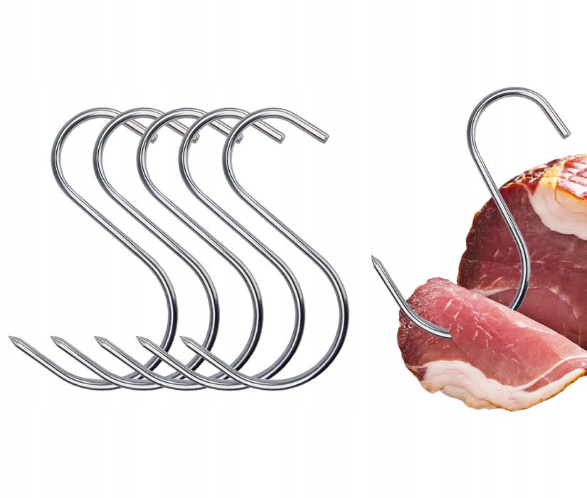 Hak Wędzarniczy Super Smoke typu "S" do wędlin 4 mm 11 cm Premium