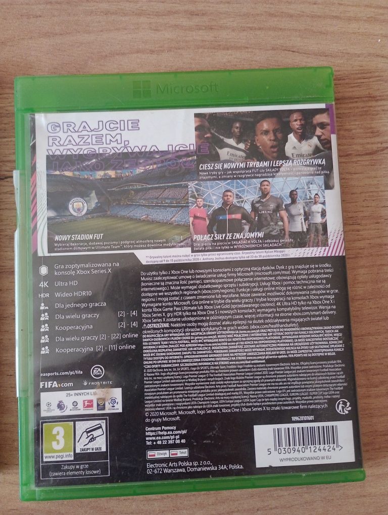 Fifa21 Xbox one, Xbox serwis X