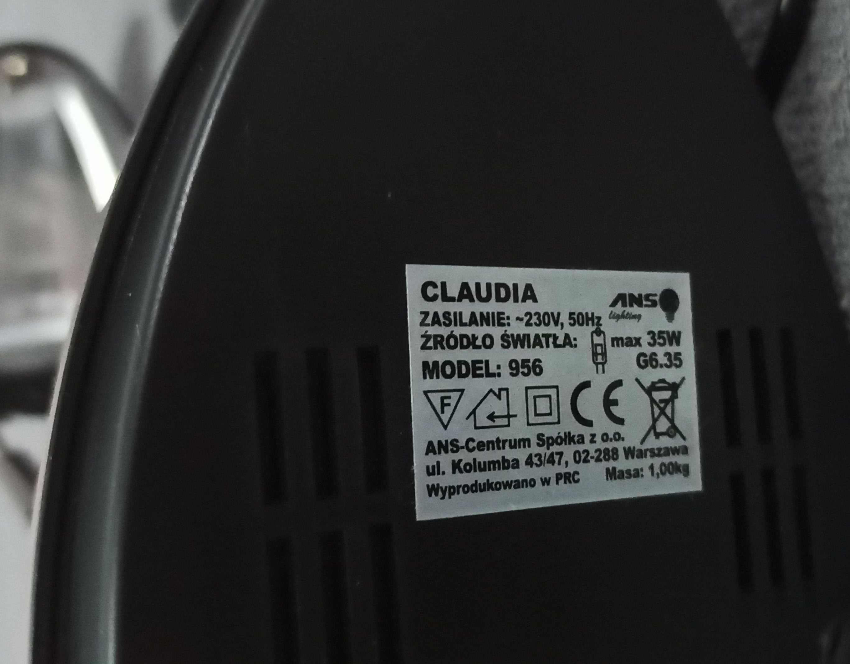 regulowana lampka biurkowa LED czarna model Klaudia 956