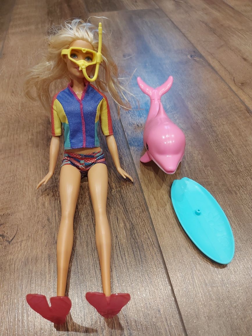 Barbie nurkowanie z delfinem Mattel