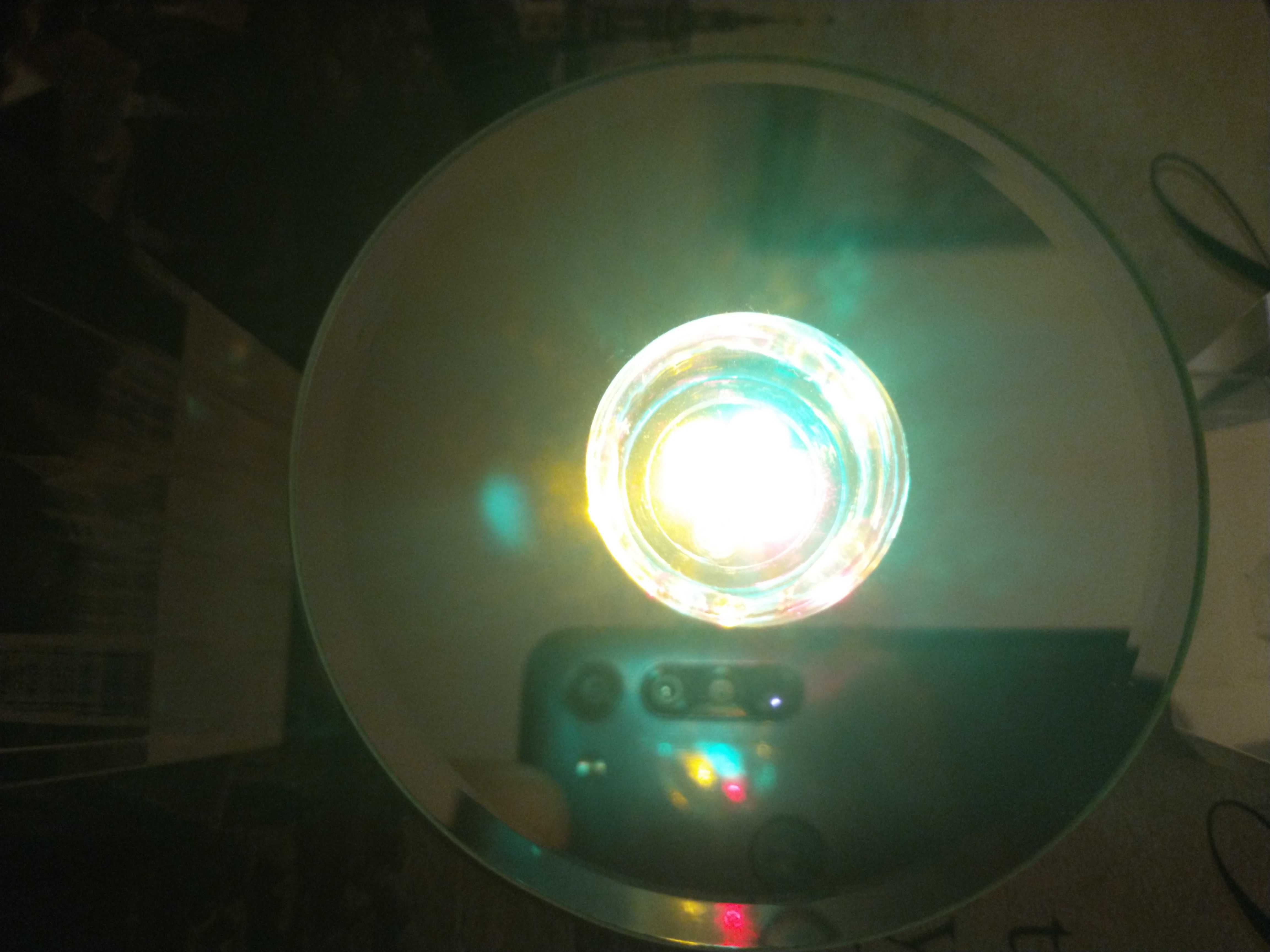 Podstawka z 4 diodami LED + 3D Laser kryształowy 2 sztuki