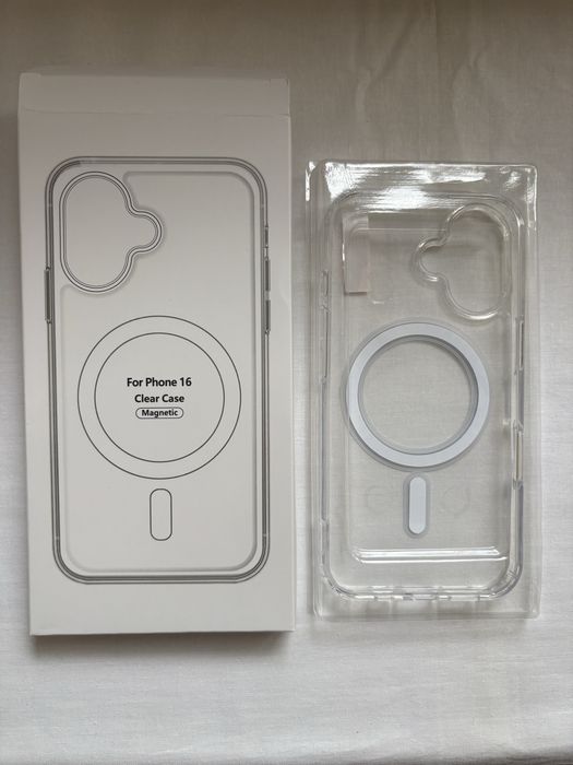 Прозорий чохол на iPhone 16 з підтримкою MagSafe