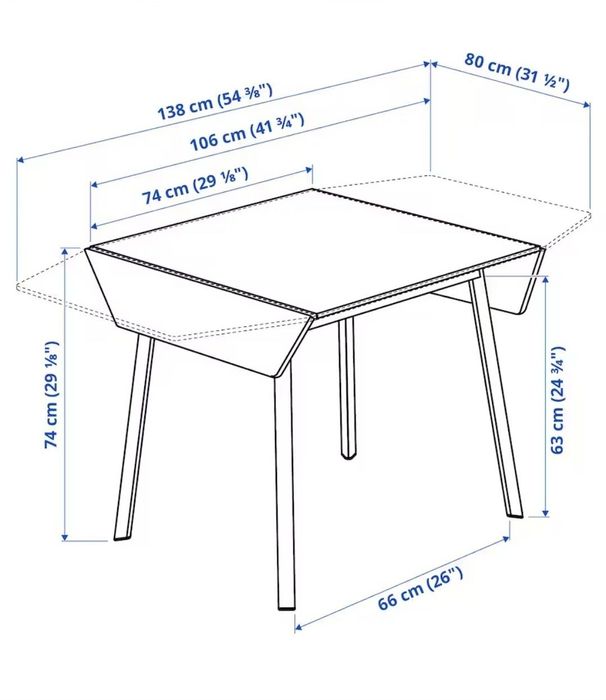 Stół rozkładany ikea