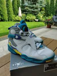 Wmns Air Jordan 8 Retro aqua white rozmiar 38,5  24,5cm