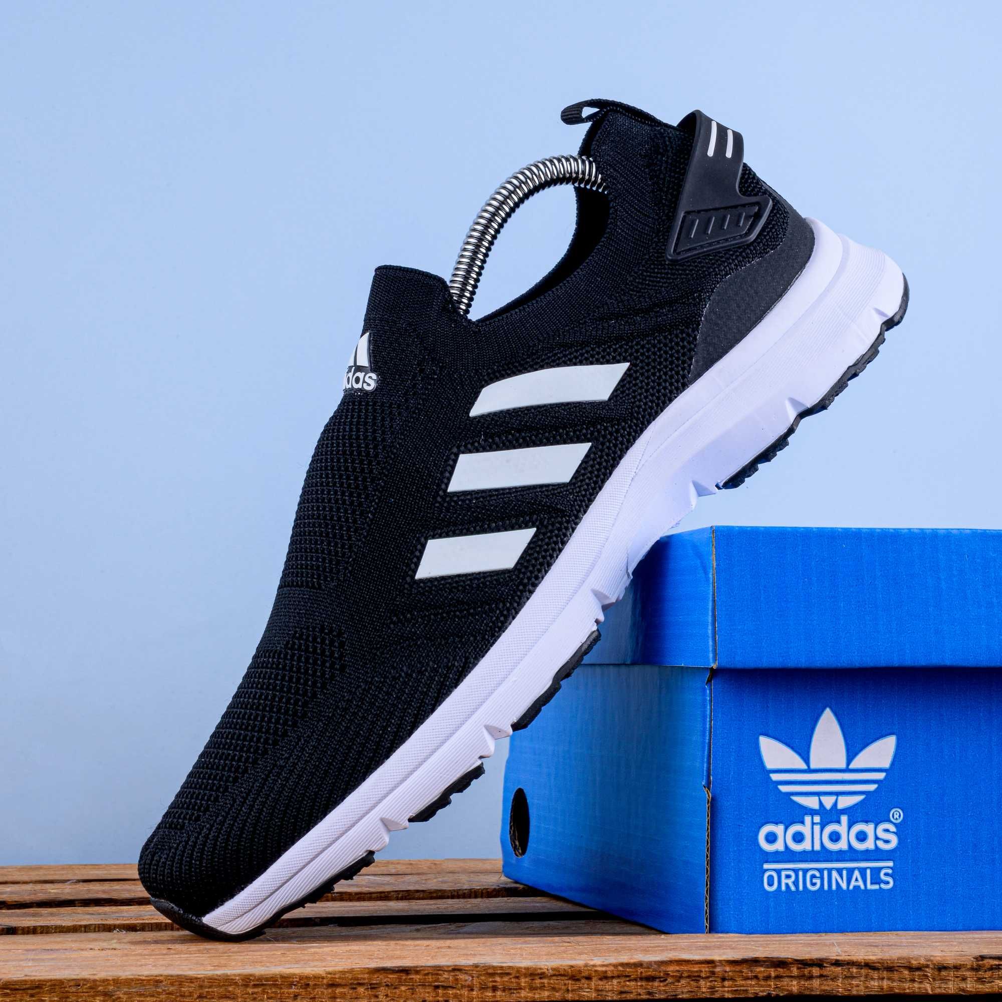 (1792) Легкі чоловічі кросівки тапочки Adidas повномір (41-45) адідас