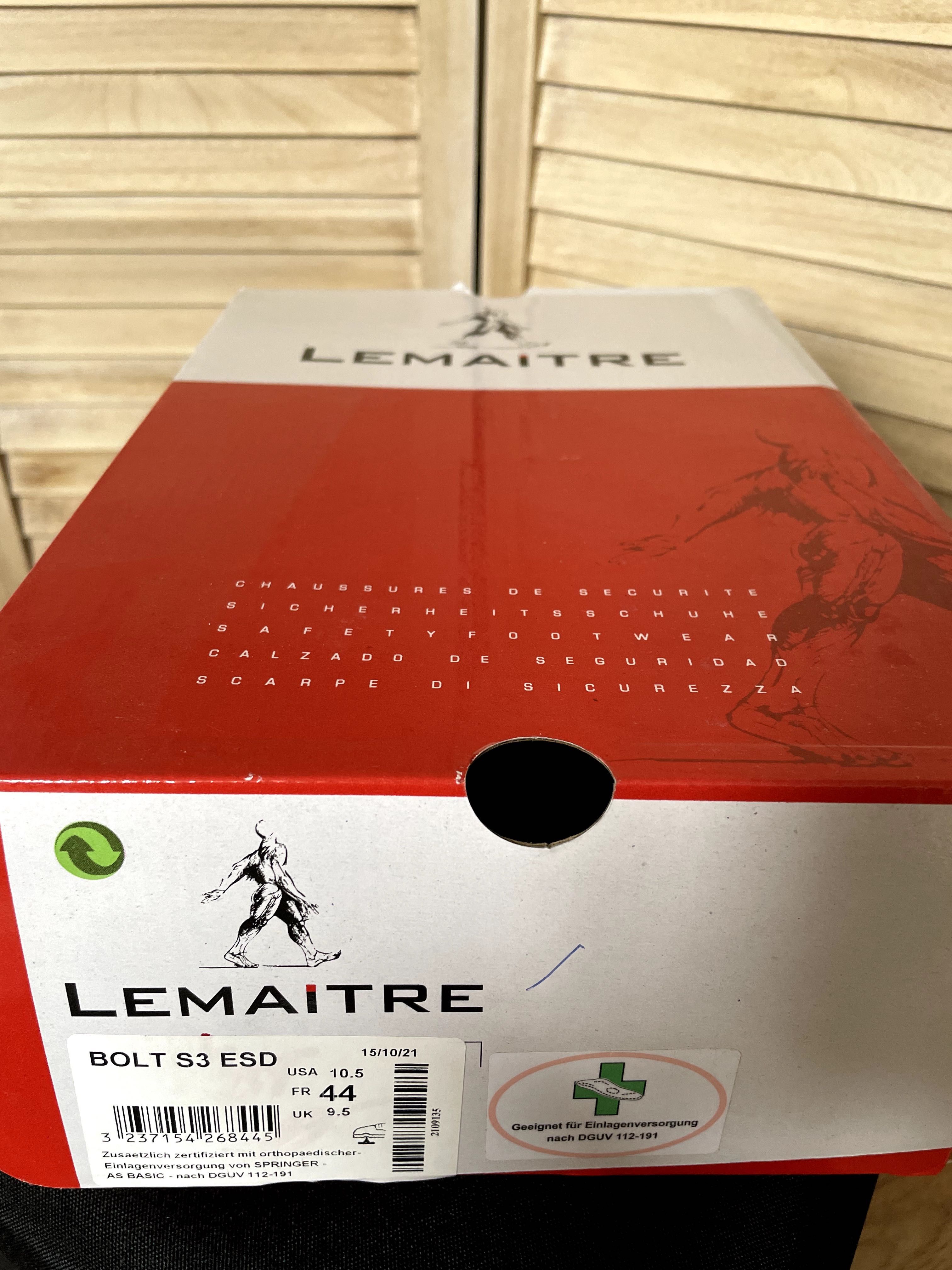 Lemaitre Bardzo lekkie buty ochronne S3 ESD Bolt