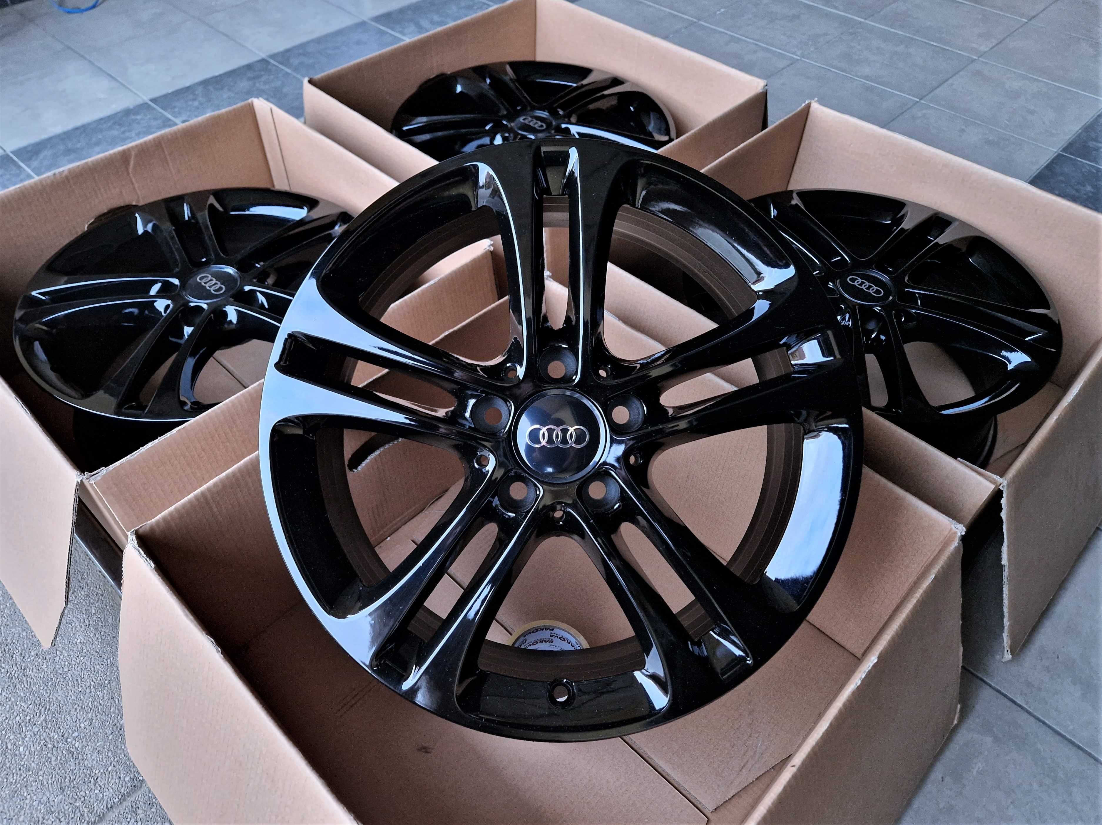 Alufelgi 17 5x112 Audi A3 A4 Q2 Q3 Seat Leon Exeo Altea Czarne ! 806#