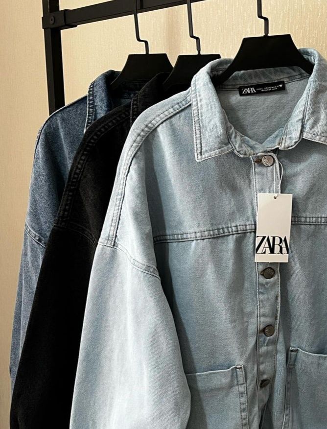 Куртка- сорочка джинсова Zara