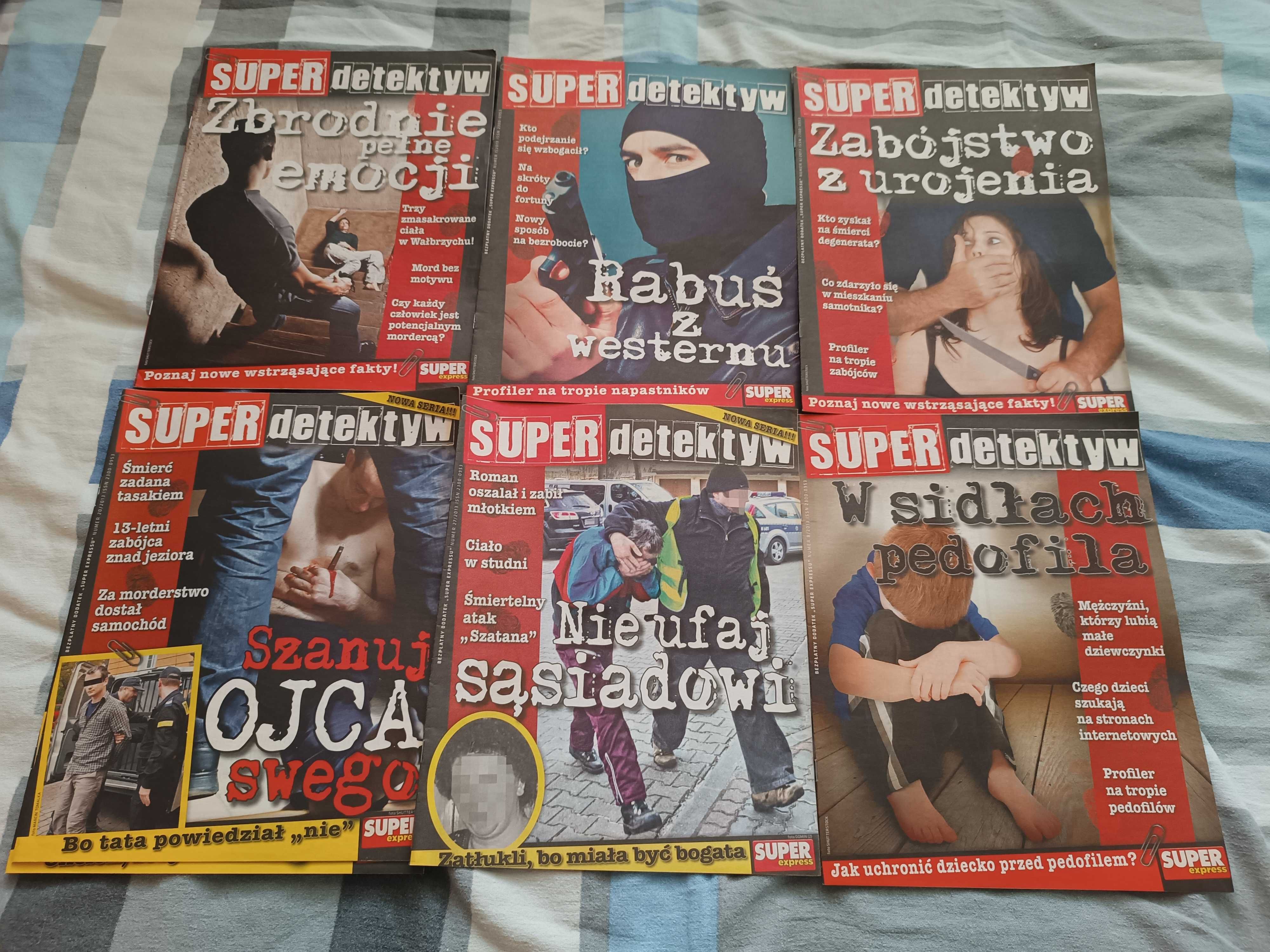 Czasopismo Super Detektyw (34 numery z roku 2013)