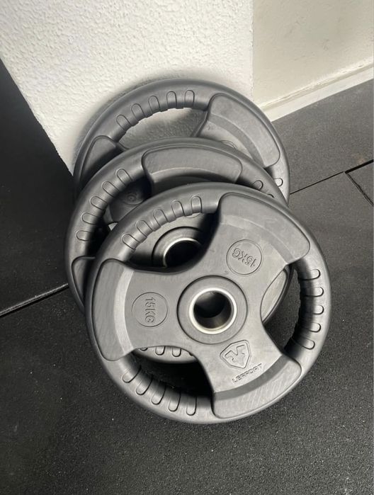 4 Discos olimpicos lenfort 15kg