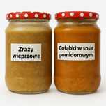 Zestaw 10 szt. obiadów wekowanych w słoikach z wysyłką w paczce termo