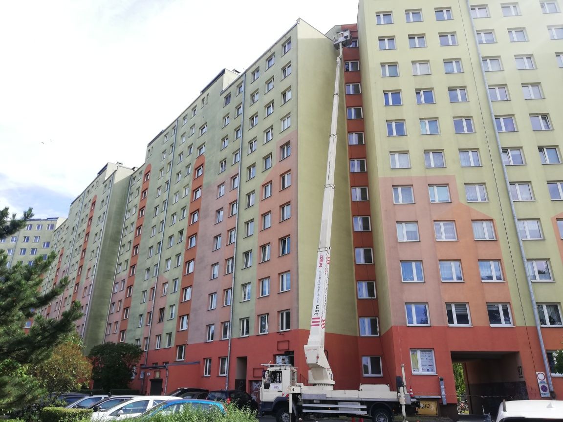 Podnośnik koszowy, zwyżka uslugi 35m, 30, 25, 20m z  operatorem