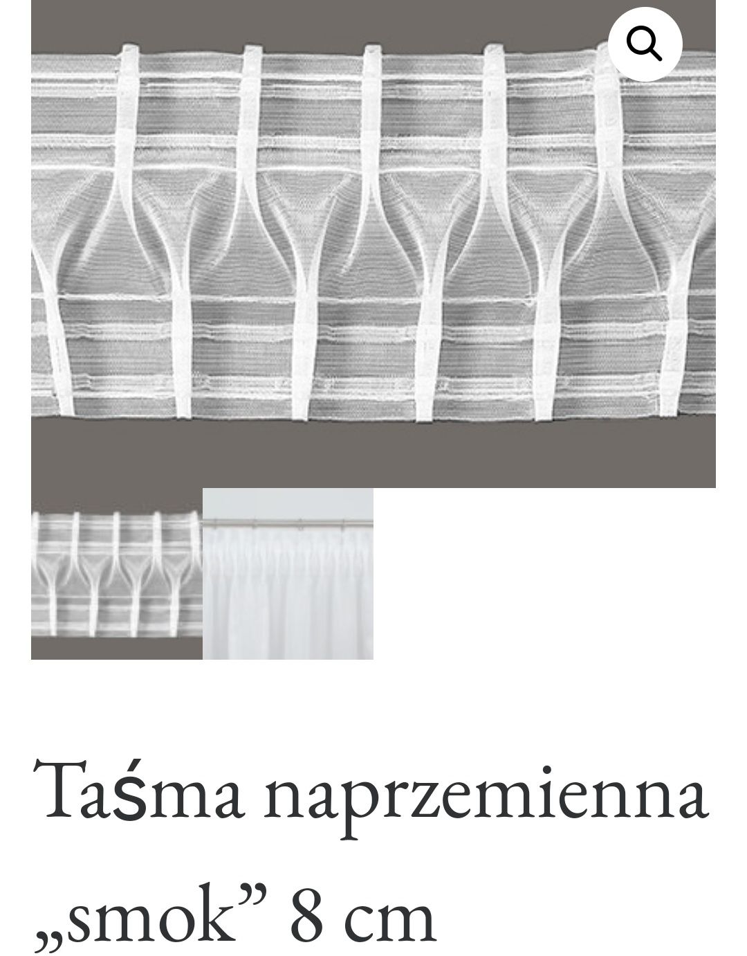 Taśma smok naprzeminna 8cm1:2,5