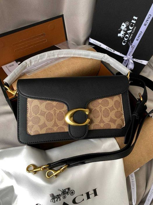 Cумочка Coach Tabby Black/Beige Premium