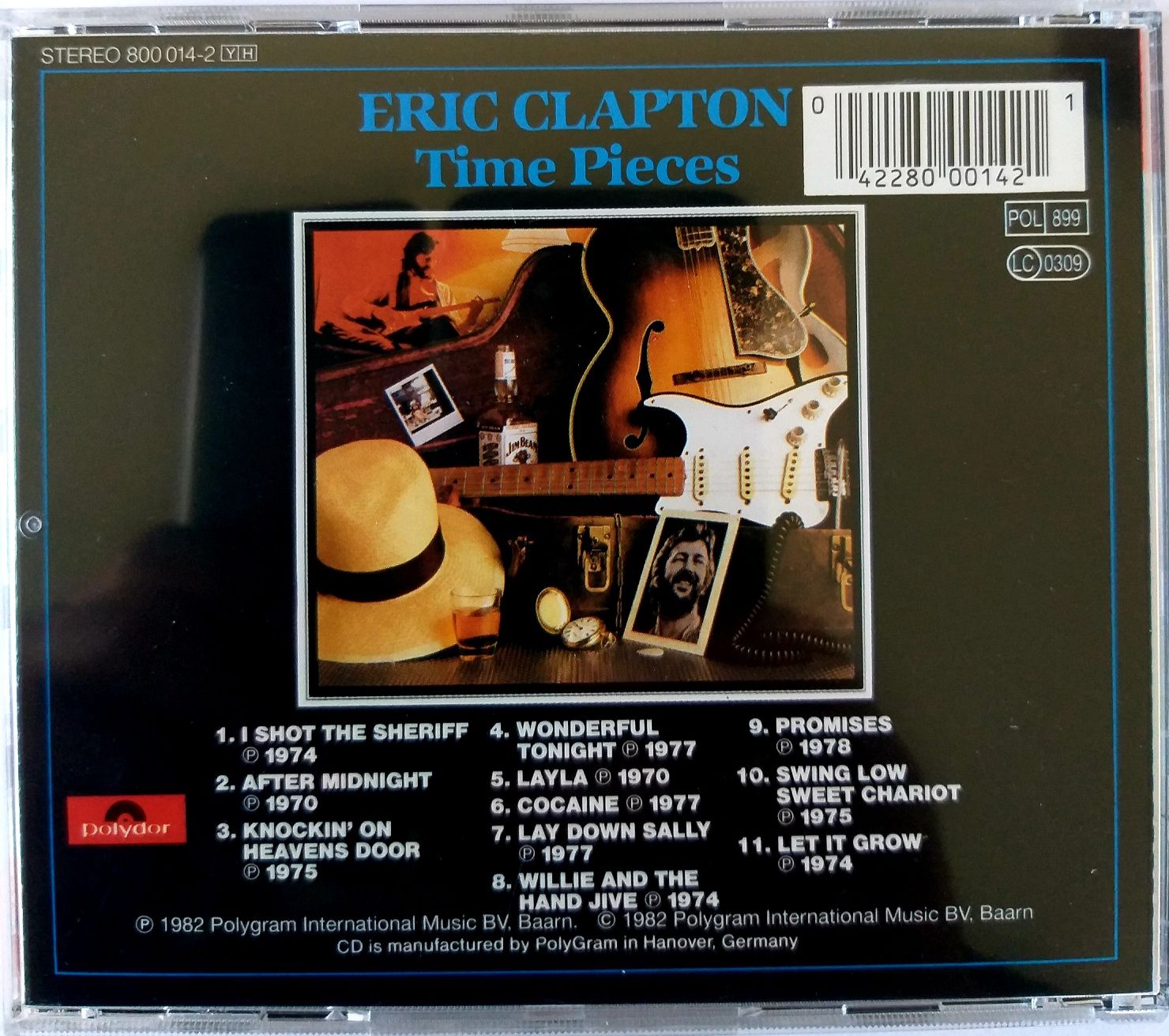 Eric Clapton Time Pieces The Best Of Eric Clapton 1982r