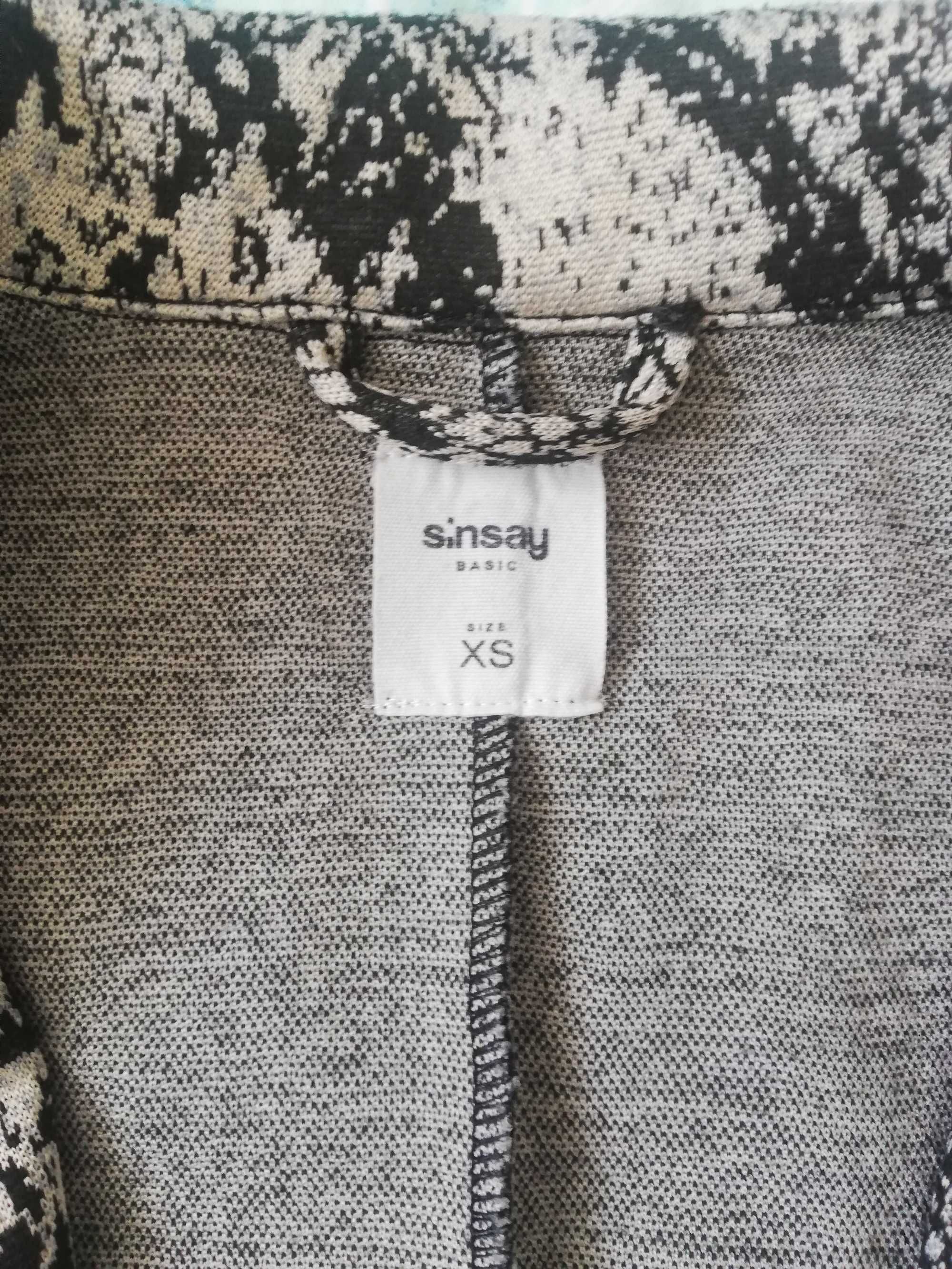 Marynarka blazer sinsay wężowy print 34 oversize