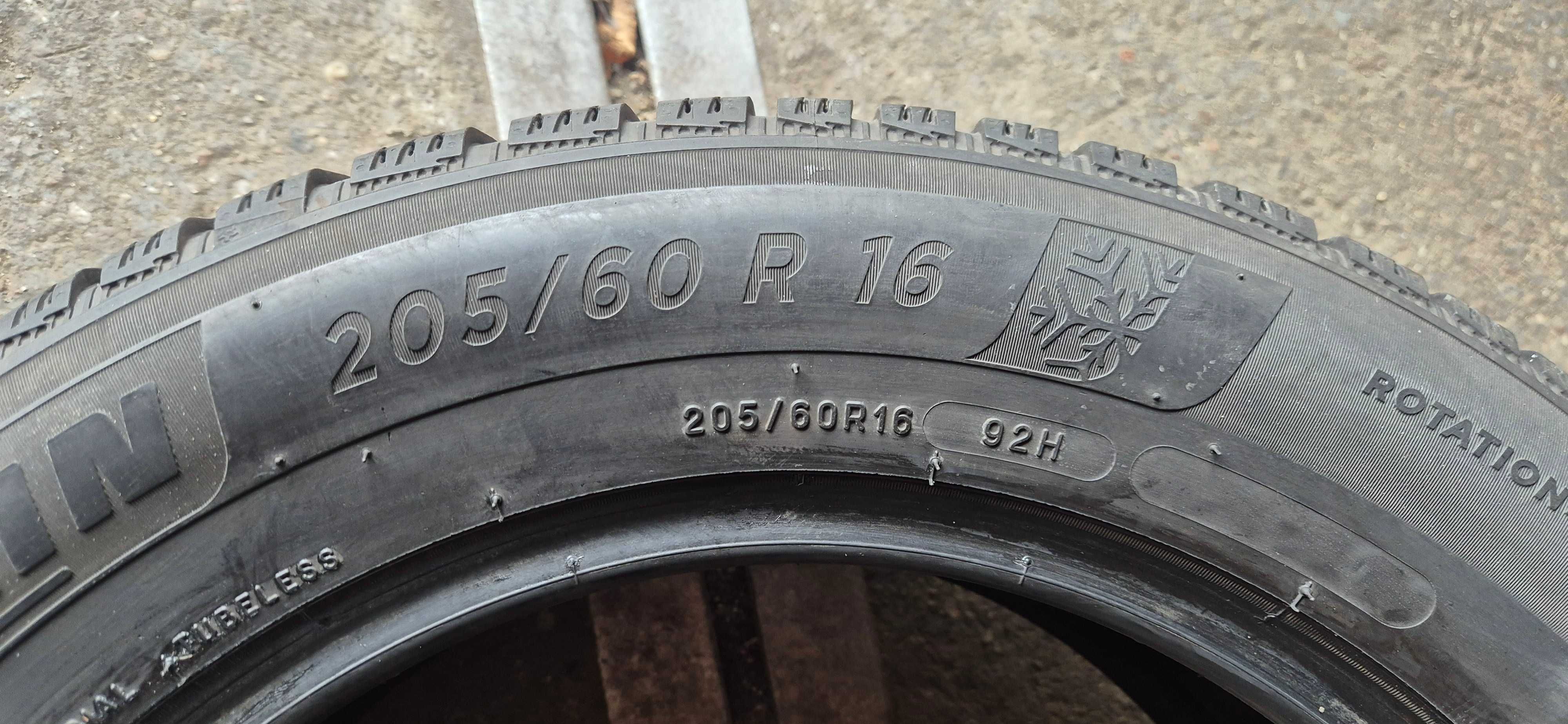 2szt opony zimowe Michelin _ 205/60/16