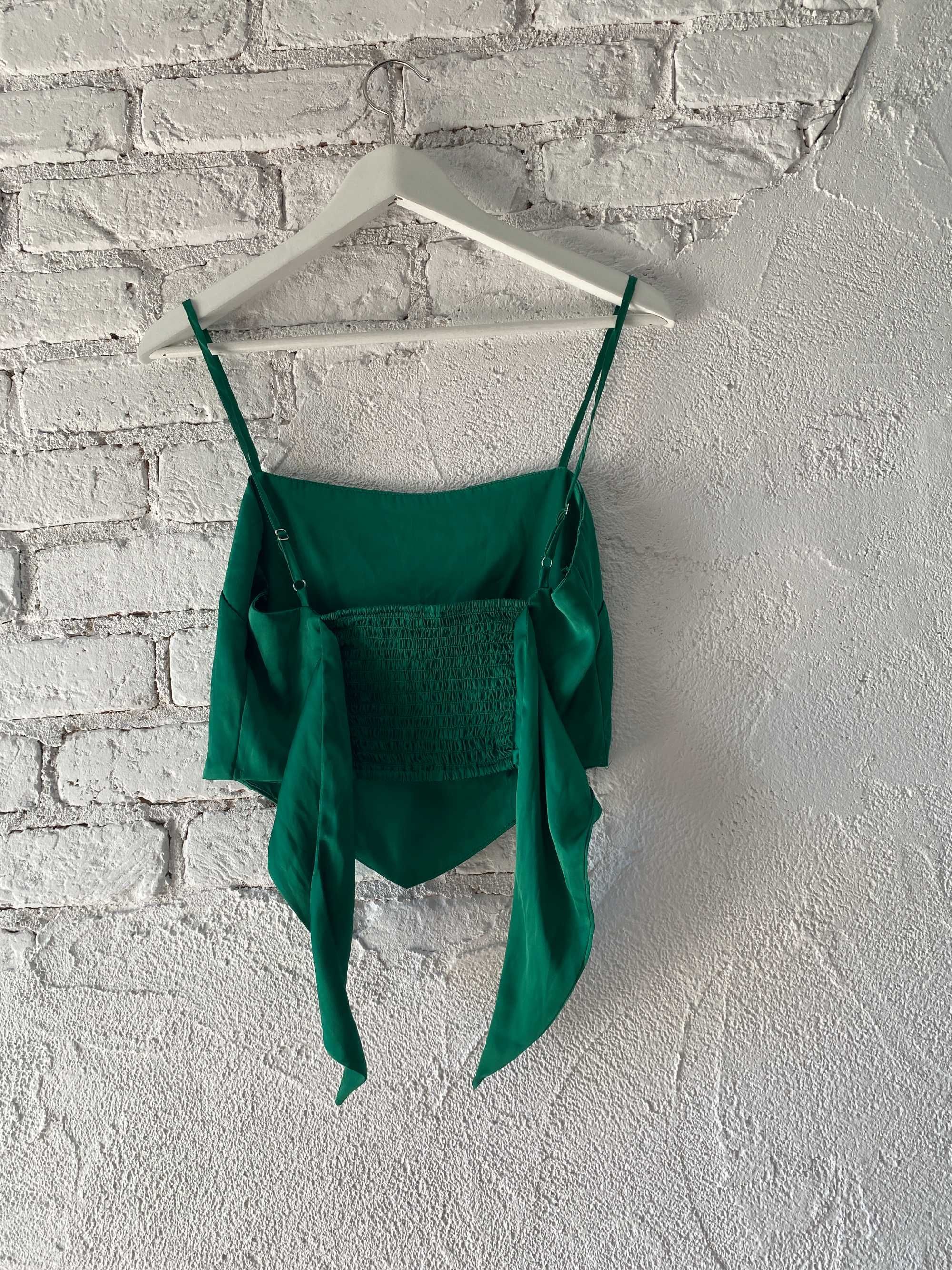 Zielona bluzka top stradivarius M