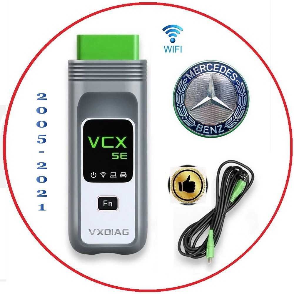 Автосканер VXDIAG VCX SE OBD2 для Benz (Wi-Fi+USB) диагностики 2023г