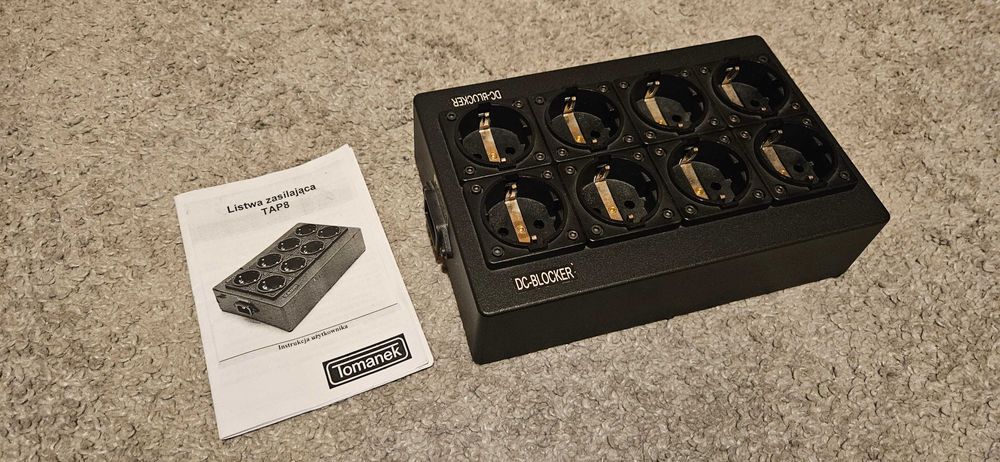 Listwa zasilająca Tomanek Audio Power TAP8 + 2x DC-Blocker