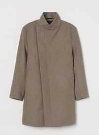 Пальто H&M женское, жіноче підліткове 46 розмір М, мужское темно бежев