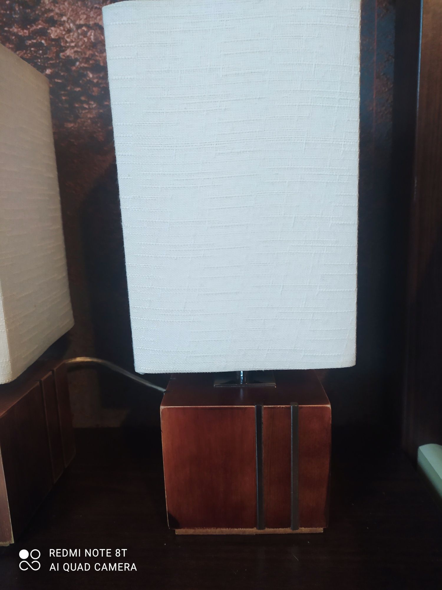 Komplet żyrandol i 2 lampki nocne