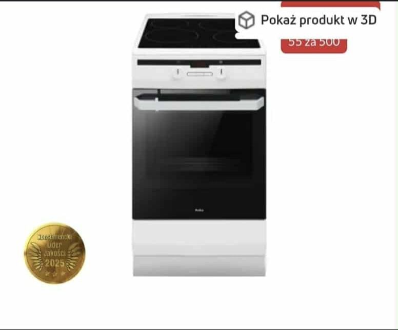 Kuchenka indukcyjna Amica z piekarnikiem elektrycznym wolnostojąca