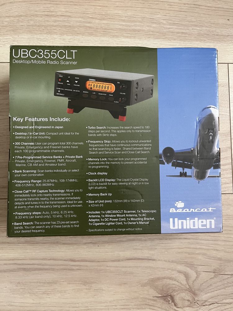 Широкополосный автомобильный приемник Uniden UBC-355CLT