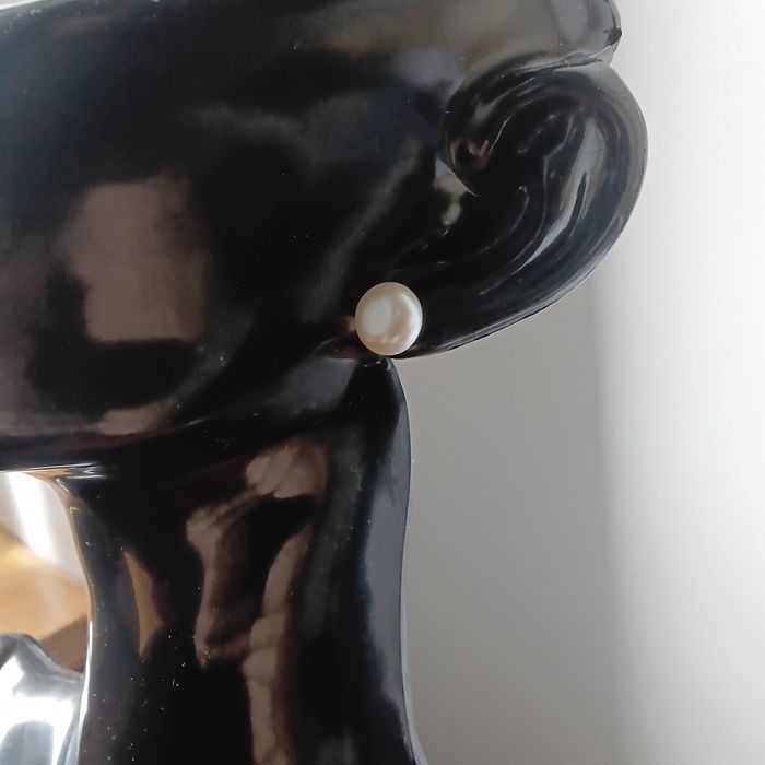 Brincos em Prata com Perolas de Agua Doce