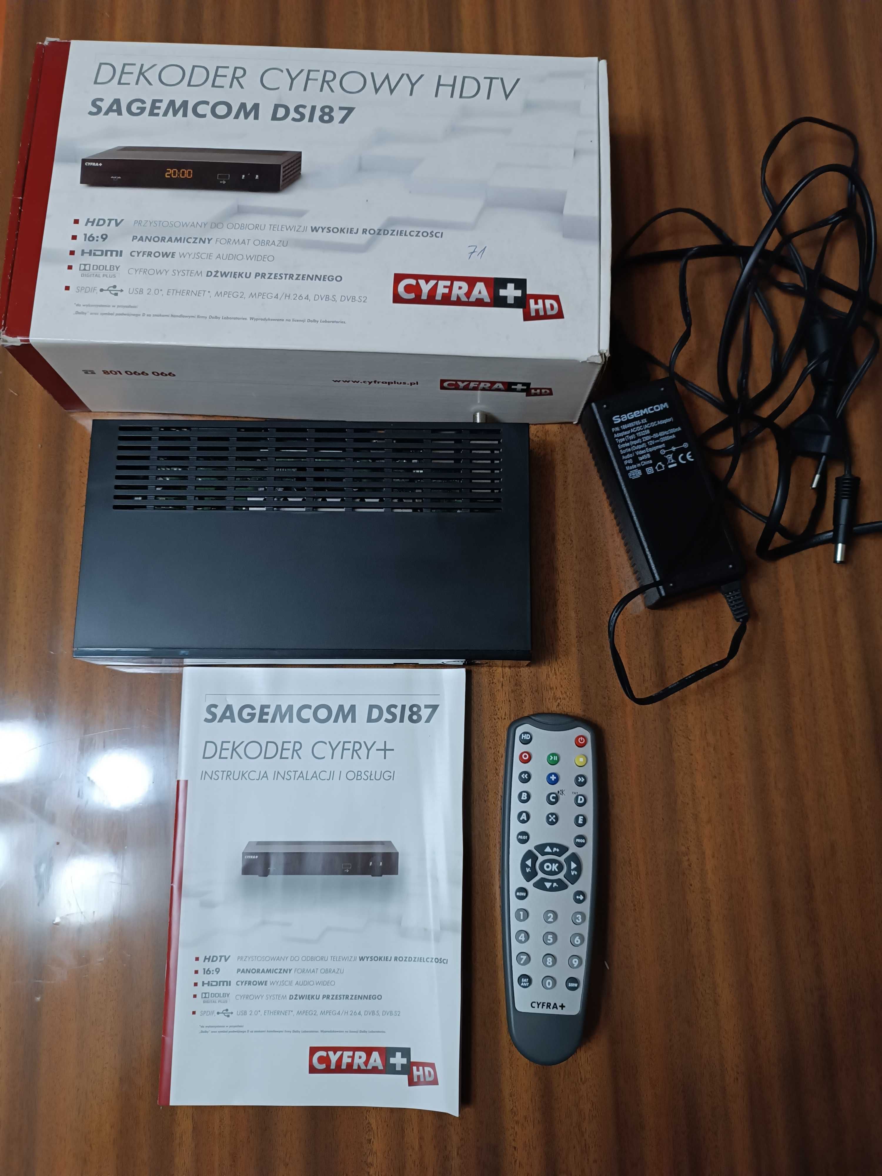Dekoder c+  Sagemcom DSI87