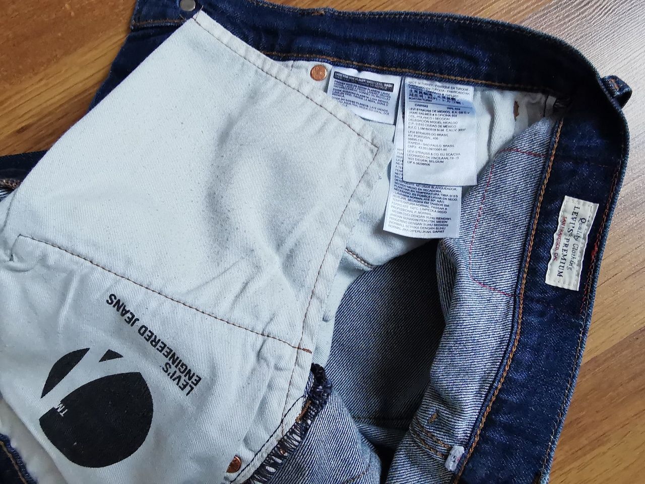 Levi's lot lej 512 W33 L32 engineered spodnie jeansowe jeansy Levis