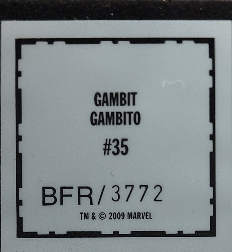 Figurka Marvel klasyczna Gambit  #35 ok 8 cm figurka ciężka ołowiana