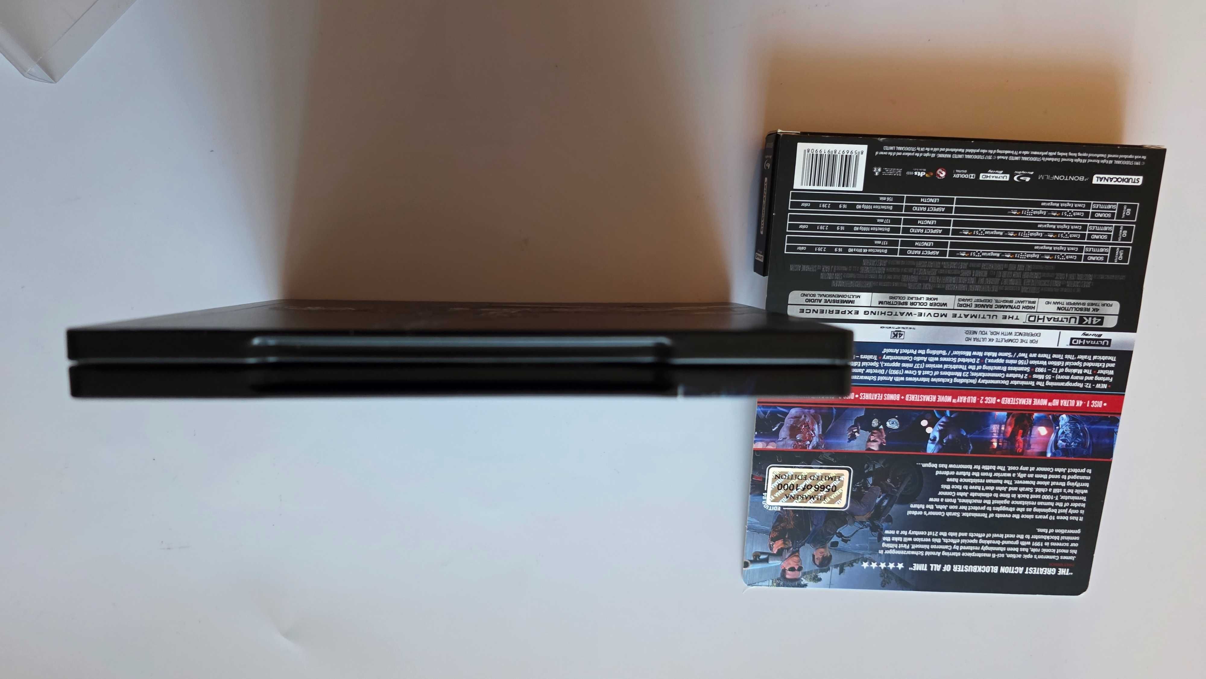 blu ray Terminator 2 dzień sądu 4k świeci w nocy steelbook